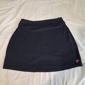 Krimson Klover Womens Black Athletic Skirt Skort‎ Sz S Mesh Shorts Preppy Tennis